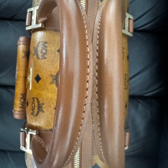 MCM Cognac Visetos Satchel - Picture 5 of 16